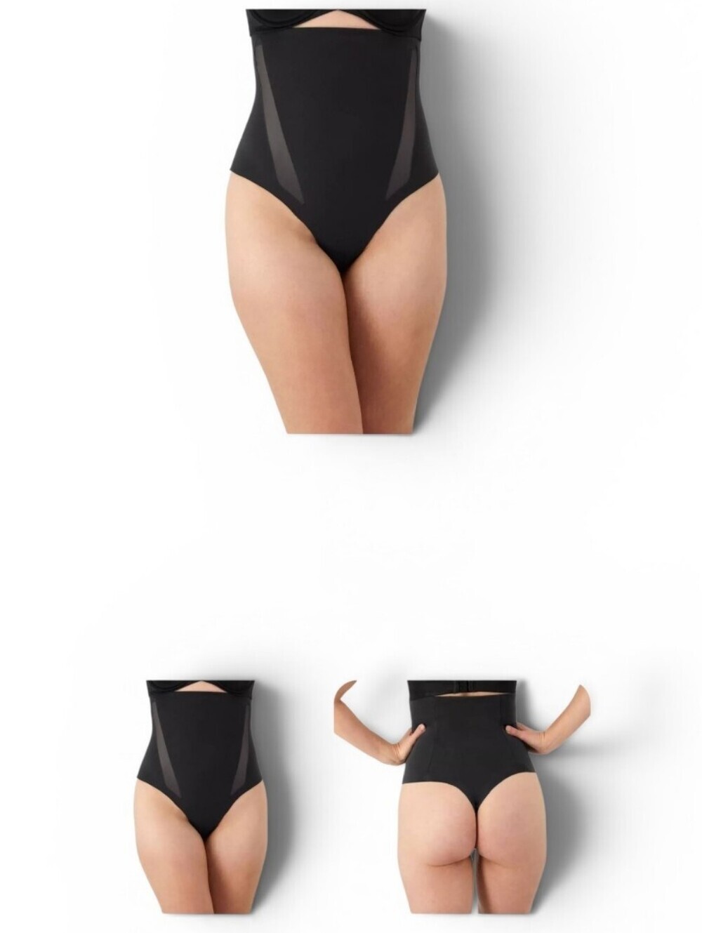 Maidenform High-Waist Black Shaping Thong